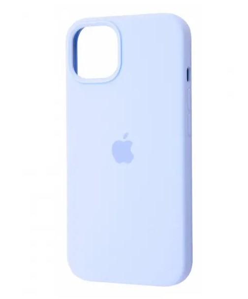 Silicone Case Full Protective (AA) для iPhone 14 (6.1") (Light blue)-0